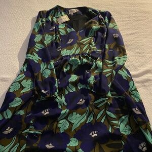 Beige By Eci floral dress NWT mesh like floral dress xl Greta for trave